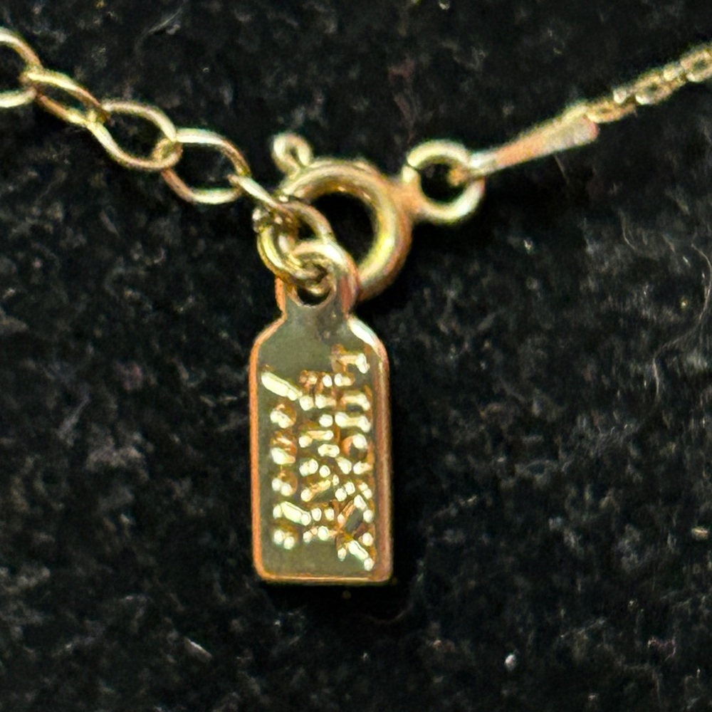 Lucky Star Jewels Rainbow Baguette Crystal Bar Necklace Gold Tone Dainty Y2K - Picture 4 of 7